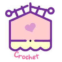 Crochet Diseno Grafico Sticker