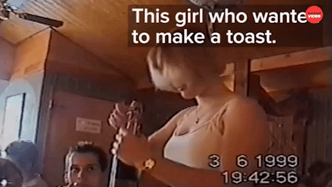 Champagne Fail GIF by BuzzFeed