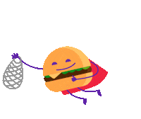 Burger Recycle Sticker by LightsON