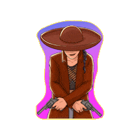 Mexico Gun Sticker by A LA BRAVA, Universe of Latina Superheroes