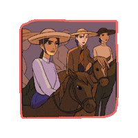 Mexico Horse Sticker by A LA BRAVA, Universe of Latina Superheroes