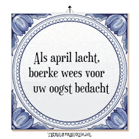 Humor April Sticker by Tegelspreuken.nl