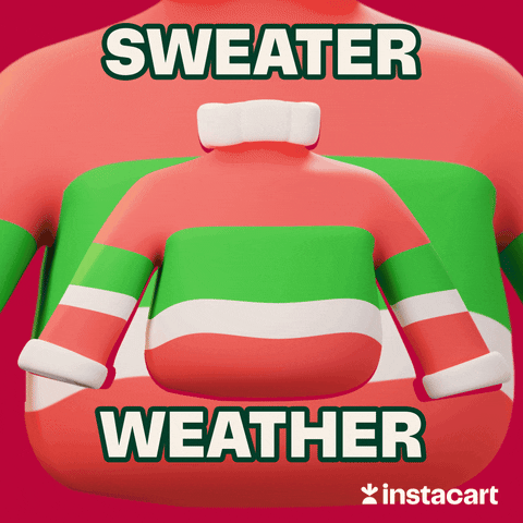 Freezing Sweater Weather GIF by Instacart