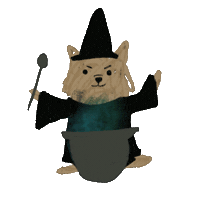 Apple Witch Sticker by Andrea Caceres