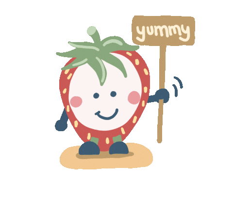 Strawberry Wow Sticker by Frankfurt mit Kids