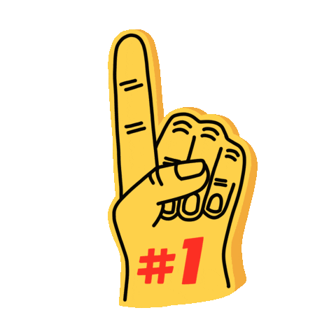 Flag Football Foam Finger Sticker by got milk