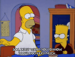 I Love You Frown GIF by The Simpsons
