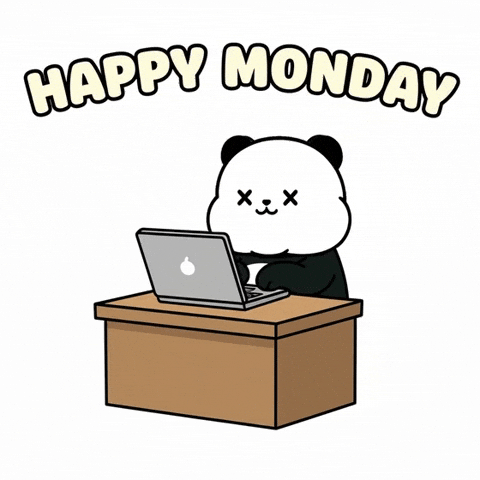 Happy Monday GIF by Kanpai Pandas