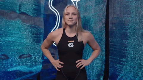 North Carolina Swimming GIF by UNC Tar Heels