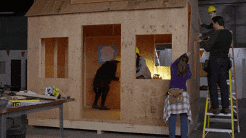 Tiny House Construction GIF by Hallmark Mystery