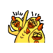 Chicken Gaga Sticker