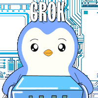 Artificial Intelligence Penguin Sticker by Pudgy Penguins
