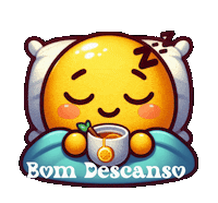 Boa Noite Emoji Sticker by Atelier das Arteiras