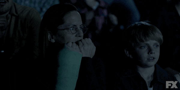 scared martha kelly GIF by BasketsFX