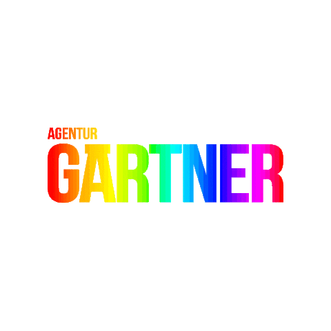 agenturgaertner party logo rainbow pop Sticker
