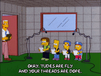 bart simpson microphone GIF