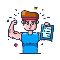 Fitness Academia Sticker by Trakto