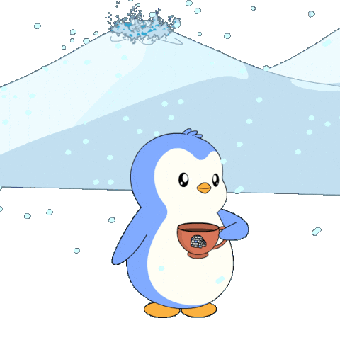 Nervous Its Fine Sticker by Pudgy Penguins