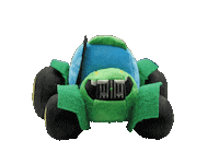 Autoplush cars john deere plushie plush toy Sticker