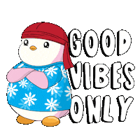 Happy Good Vibes Sticker by Pudgy Penguins