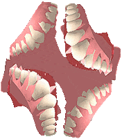 Art Teeth Sticker by badblueprints