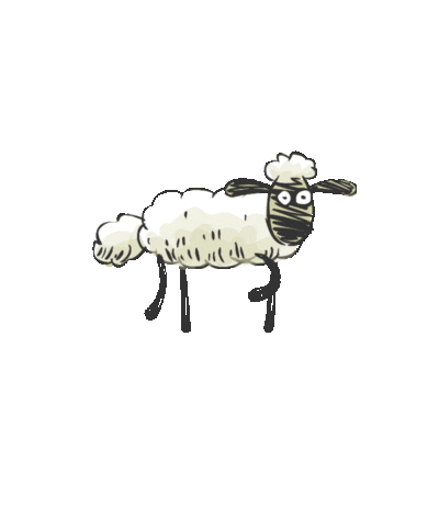 Shaun The Sheep Walking Sticker by Aardman Animations