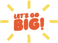 Go Big Sticker by Sunday Elephant Studio