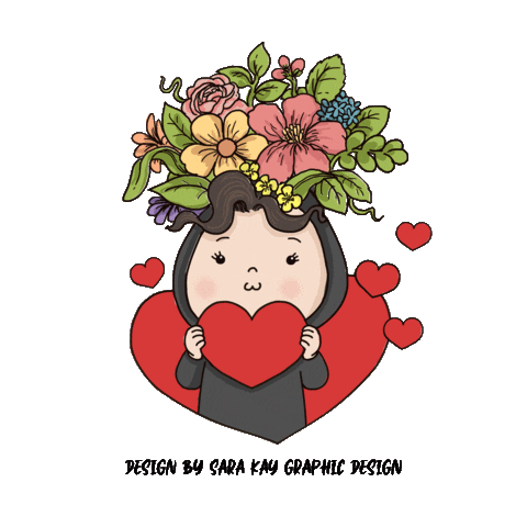 Eid Al-Fitr Heart Sticker by Sara Kay Graphic Designs