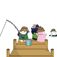 Fish Floating Sticker by Pudgy Penguins