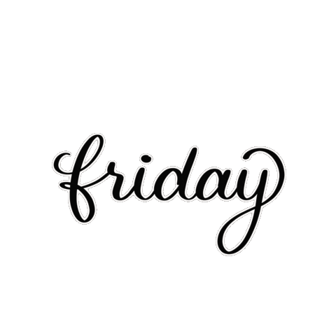 PinkPaperFox giphyupload friday handlettering freitag Sticker