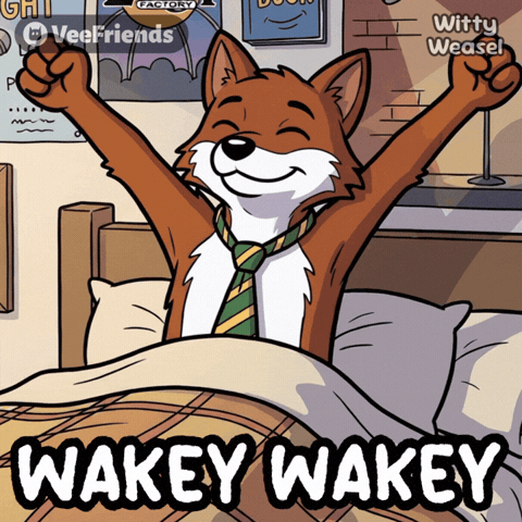 Good Morning Yawn GIF by VeeFriends