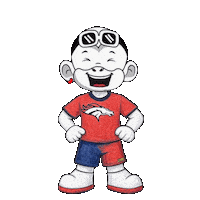 Denver Broncos White Monkey Sticker by Zhot
