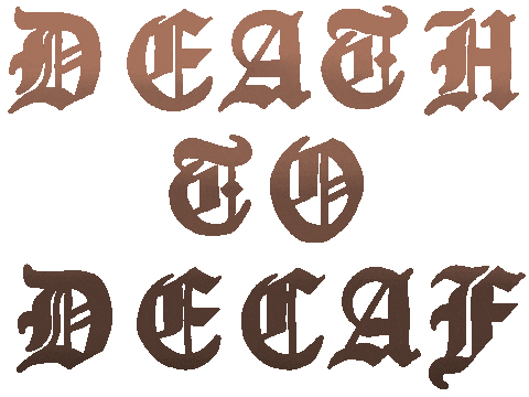 HelenaGraphics giphyupload coffee death brown Sticker