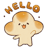 Bread Hello Sticker
