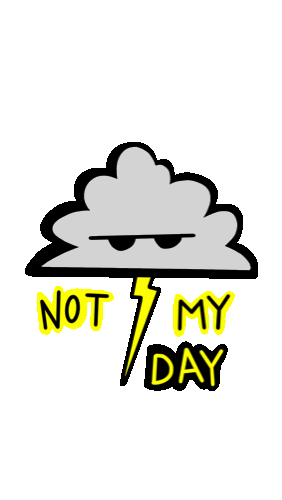 raulvm_art sad angry bored bad day Sticker