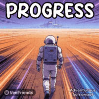 Space Walk GIF by VeeFriends