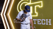 Georgia Tech Baseball GIF by Georgia Tech Yellow Jackets