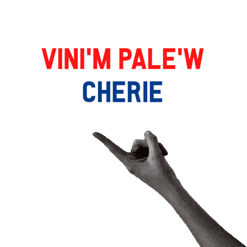 Haiti Flirt Sticker by TADIA