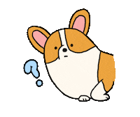 Eatmushroom dog illustration life corgi Sticker