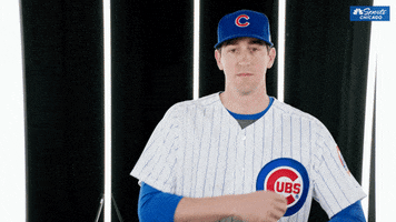 kyle hendricks baseball GIF by NBC Sports Chicago