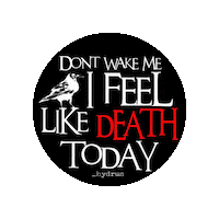 Good Morning Raven Sticker by Hydrus Poetry