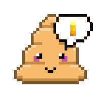 Art Shitting Sticker by Poopies.io