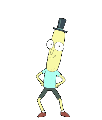 rick and morty dancing Sticker by MANGOTEETH