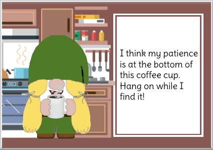 Gnome Coffee Addict GIF