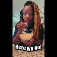 Here We Go Popcorn GIF by Kala Simmons