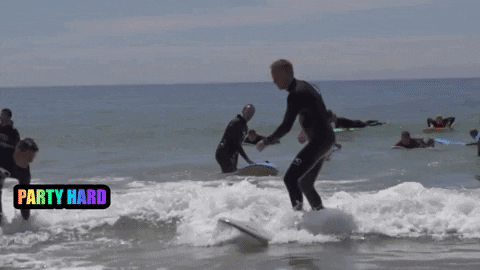 AvivaSolutions giphygifmaker party surf surfing GIF