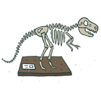 T Rex Dinosaur Sticker by VISIT DENVER