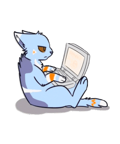 Tired Cat Sticker