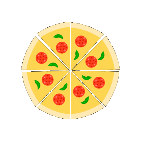 Pizza Time Celebration Sticker by Ricardo Martínez