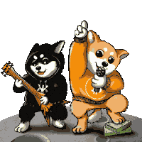 Dog Army Moon Melody Sticker by $DOG